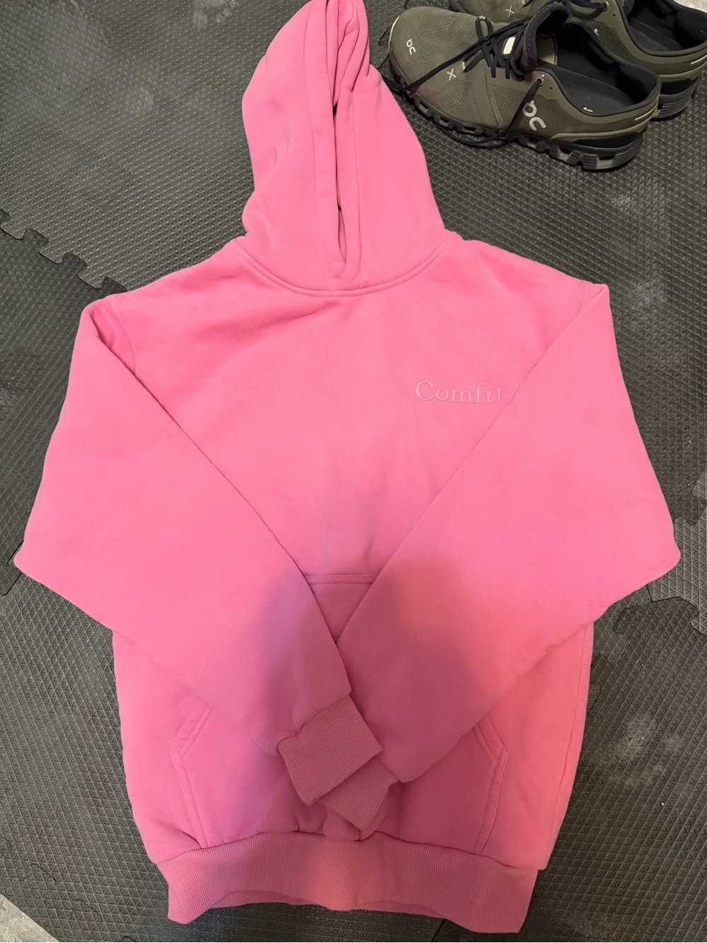 Comfrt Pink Hoodie & Jogger Set - Cozy Casual Bottoms